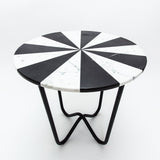 Jasmine Pizza B&W Side Table