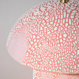 Pink Crackle Mushroom Table Lamp