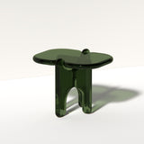 Plump End Table in Deep Olive