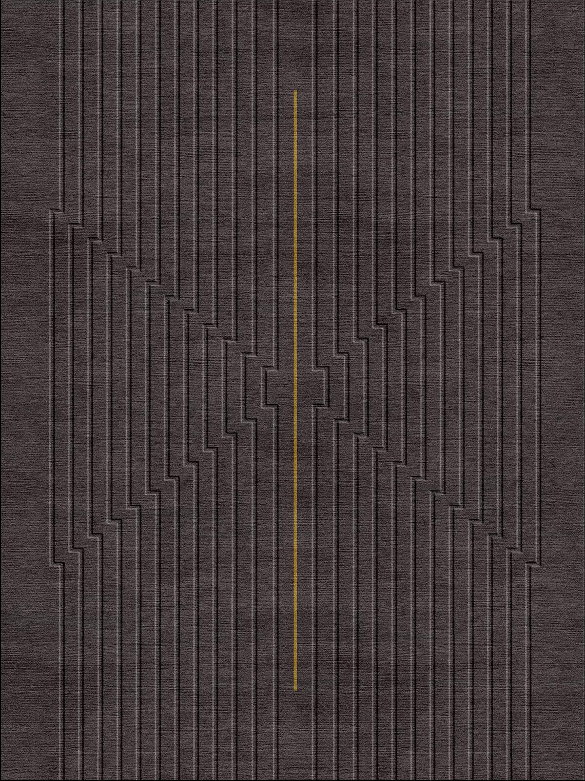 Luxury handcrafted relief art rung with centerline by designer JT. Pfeiffer. Represented by Tuleste Factory in Chelsea, NYC.