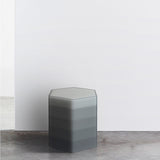 Resin furniture design, stool and side table as sculpture by Facture Studio. Represented by Tuleste Factory in New York City.