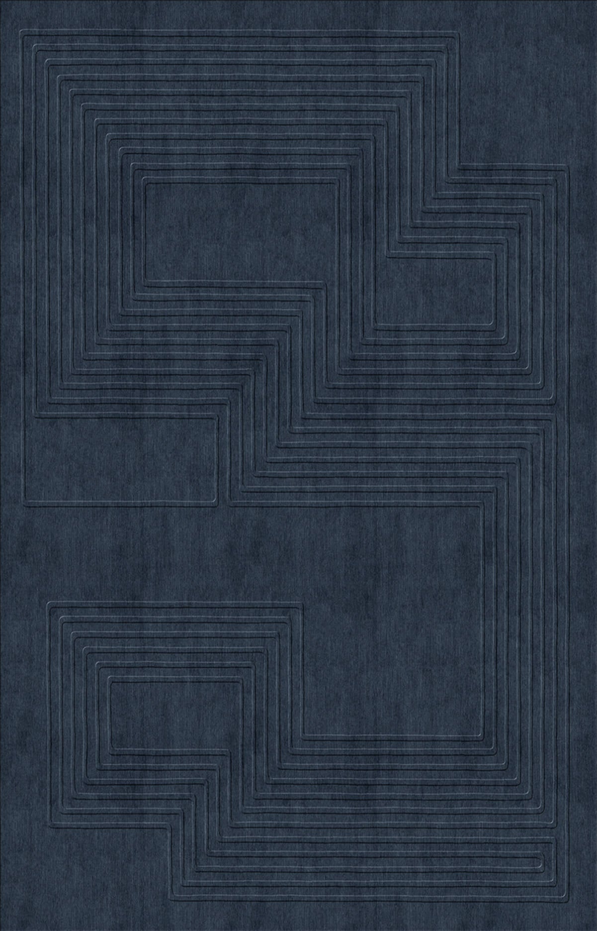 Luxury handcrafted relief rug by designer JT. Pfeiffer. Represented by design gallery Tuleste Factory in New York City.