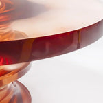 Detail of resin coffee table by designer Ian Cochran. Represented by Tuleste Factory, an art & design gallery in Chelsea, New York.