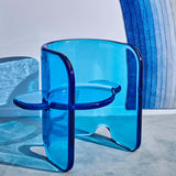 Plump Chair in Bold Blue