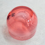 Chic and playful side table or transparent resin stool by artist Ian Alistair Cochran. Available through collectible design gallery Tuleste Factory in New York City.