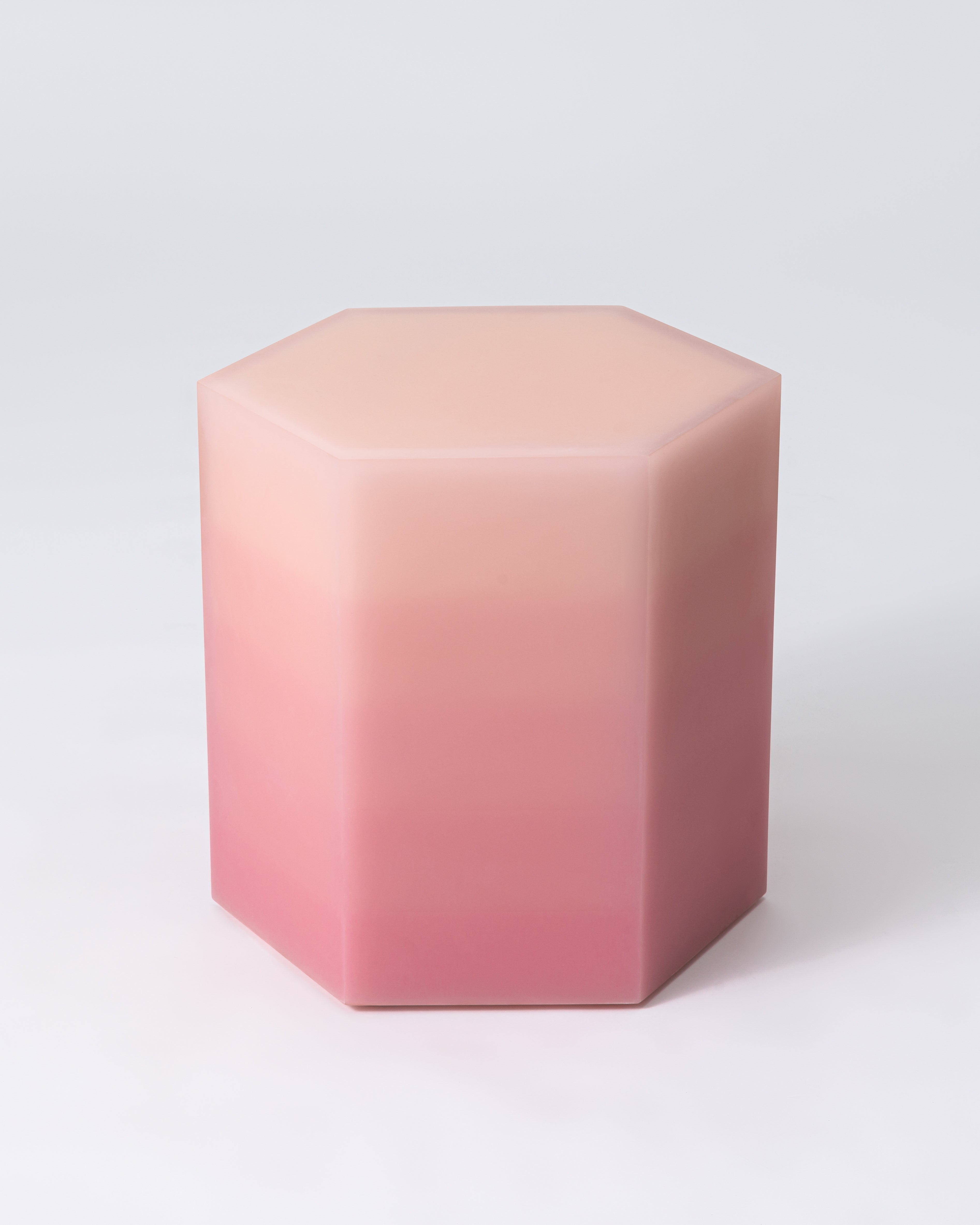 Resin funiture design, side table and stool by Facture Studio. Represented by Tuleste Factory in New York City.