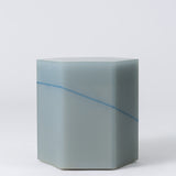 Grey Blue Line Hex Box