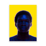 Limited edition print by photographer Abi Polinsky. Featuring strong contrasting yellow and blue palette. Represented by Tuleste Factory, an art and design gallery in New York City.