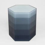 Resin furniture design, stool and side table as sculpture by Facture Studio. Represented by Tuleste Factory in New York City.