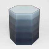 Resin furniture design, stool and side table as sculpture by Facture Studio. Represented by Tuleste Factory in New York City.