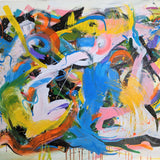 Abstract painting by Joseph Conrad-Ferm. Represented by Tuleste Factory, New York based art and design gallery.