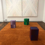 Luxury handcrafted relief rug by designer JT. Pfeiffer. Represented by design gallery Tuleste Factory in New York City.
