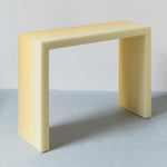 Resin furniture design, console as sculpture by Facture Studio. Represented by Tuleste Factory in New York City.