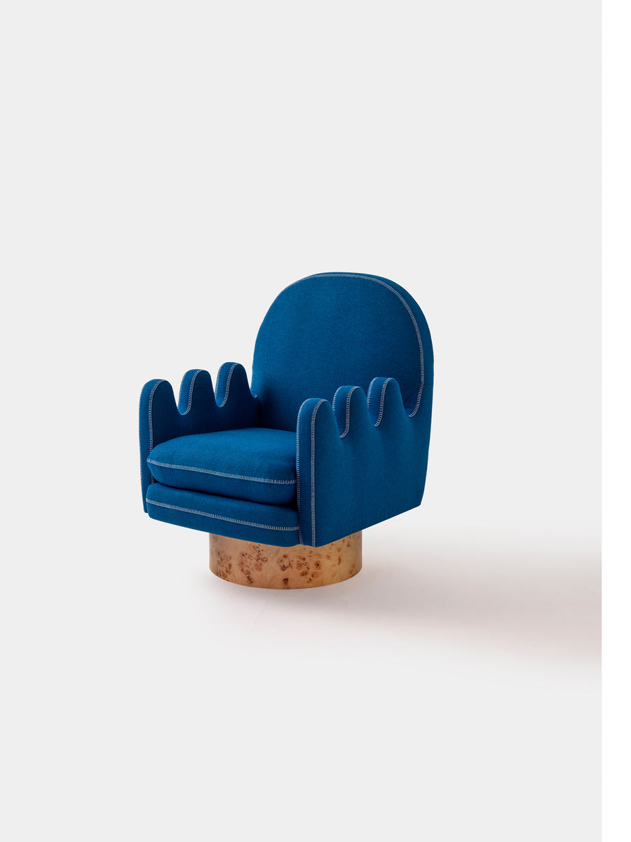 Semo Armchair in Navy