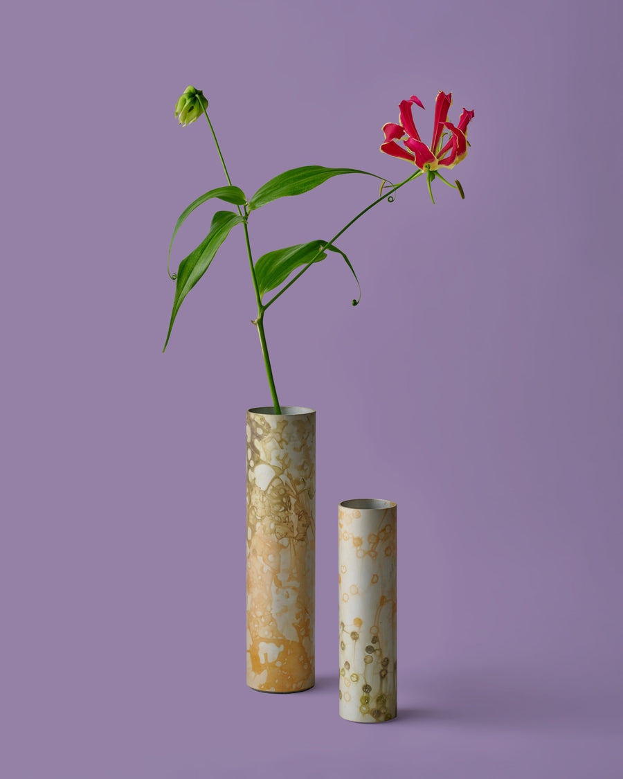 Small Cambium Vase in Glossy Green