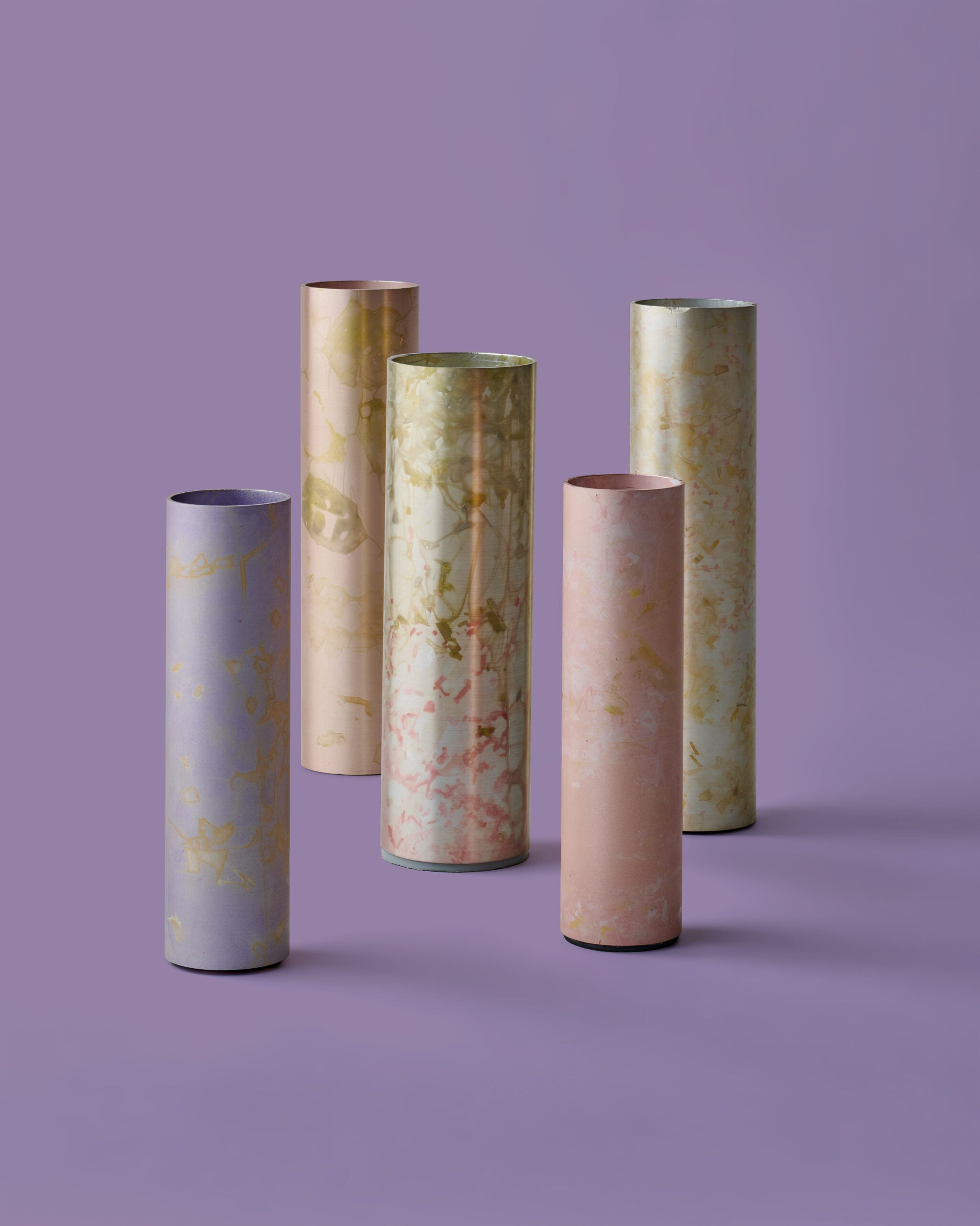 Small Cambium Vase  in Matte Purple
