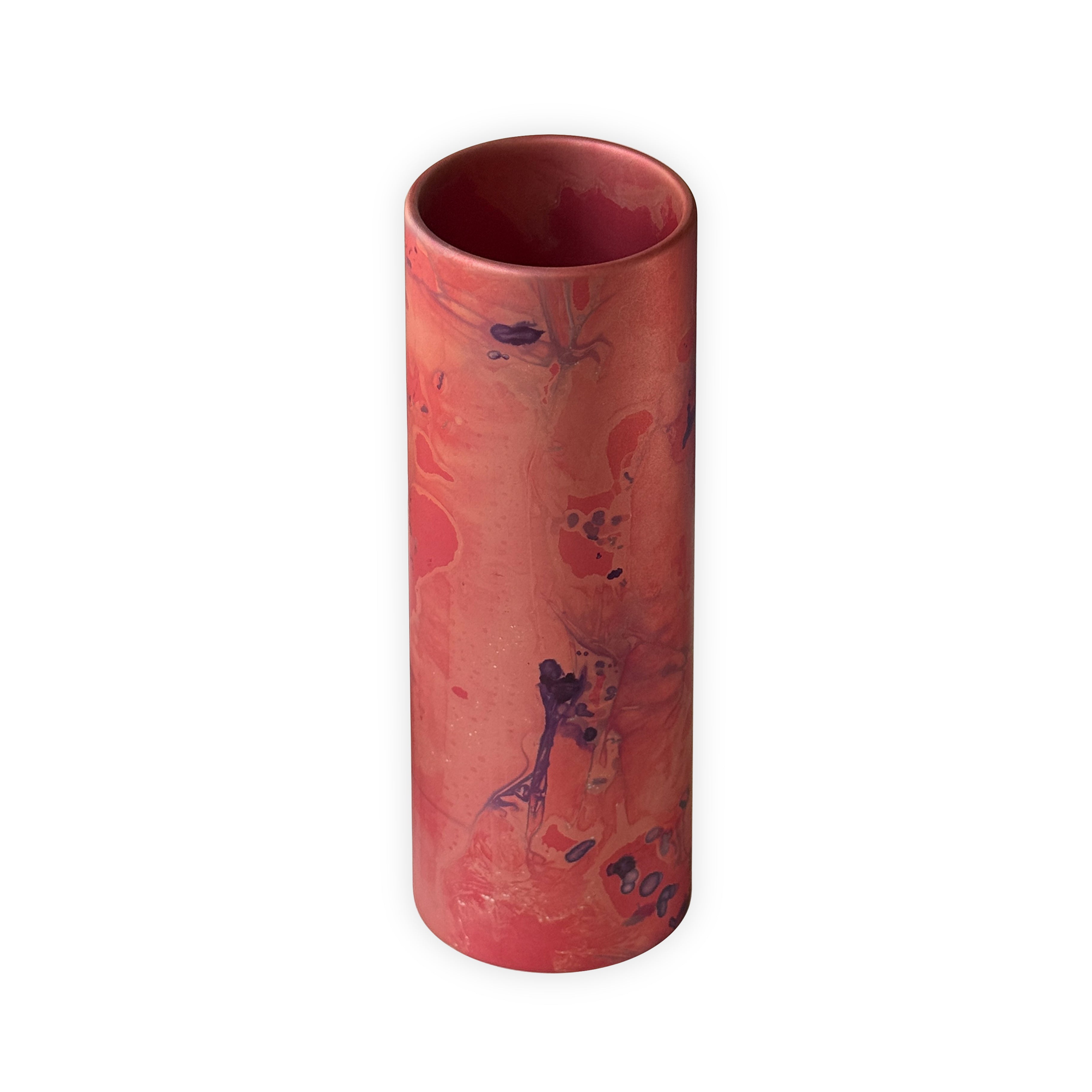 Small Cambium Vase in Matte Pink