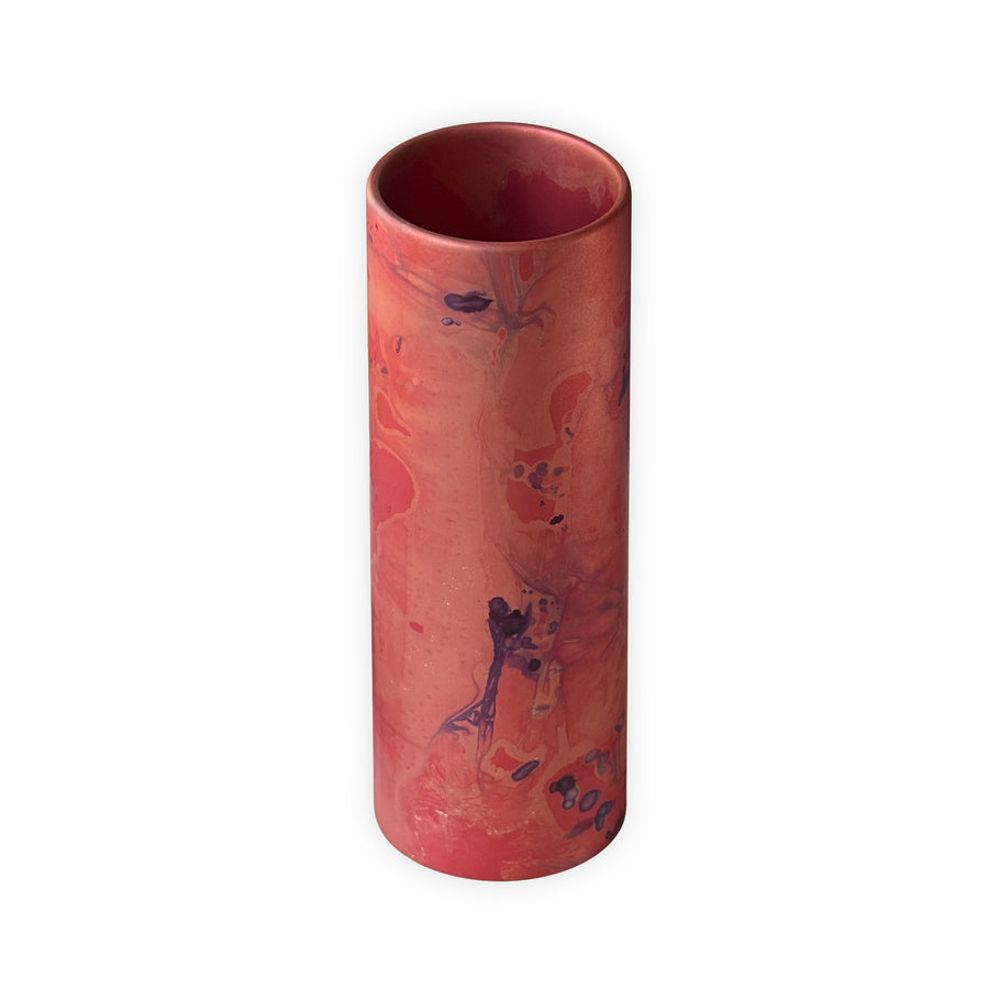 Small Cambium Vase in Matte Pink