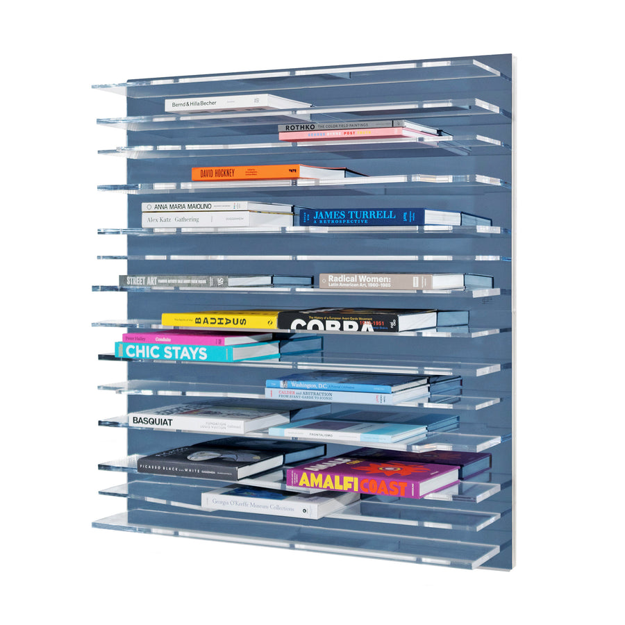 Blue Gray Sapere Bookcase