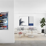 Blue Gray Sapere Bookcase