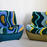 Atlantis Big Armchair in Green/Yellow