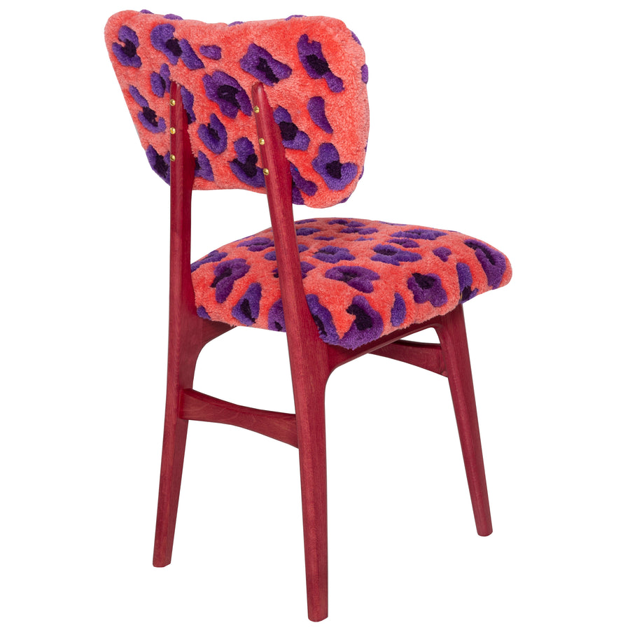 Butterfly Chair in Leopard Pink Wool