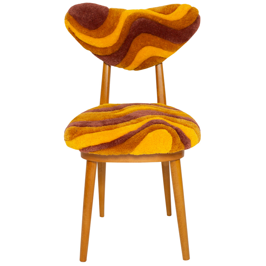 Heart Chair in Yellow Wool