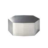 Ame III Coffe Table in Brushed Stainless Steel