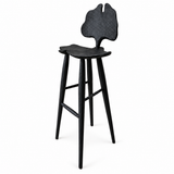 Ginkgo Bar Stool in Charred Finish