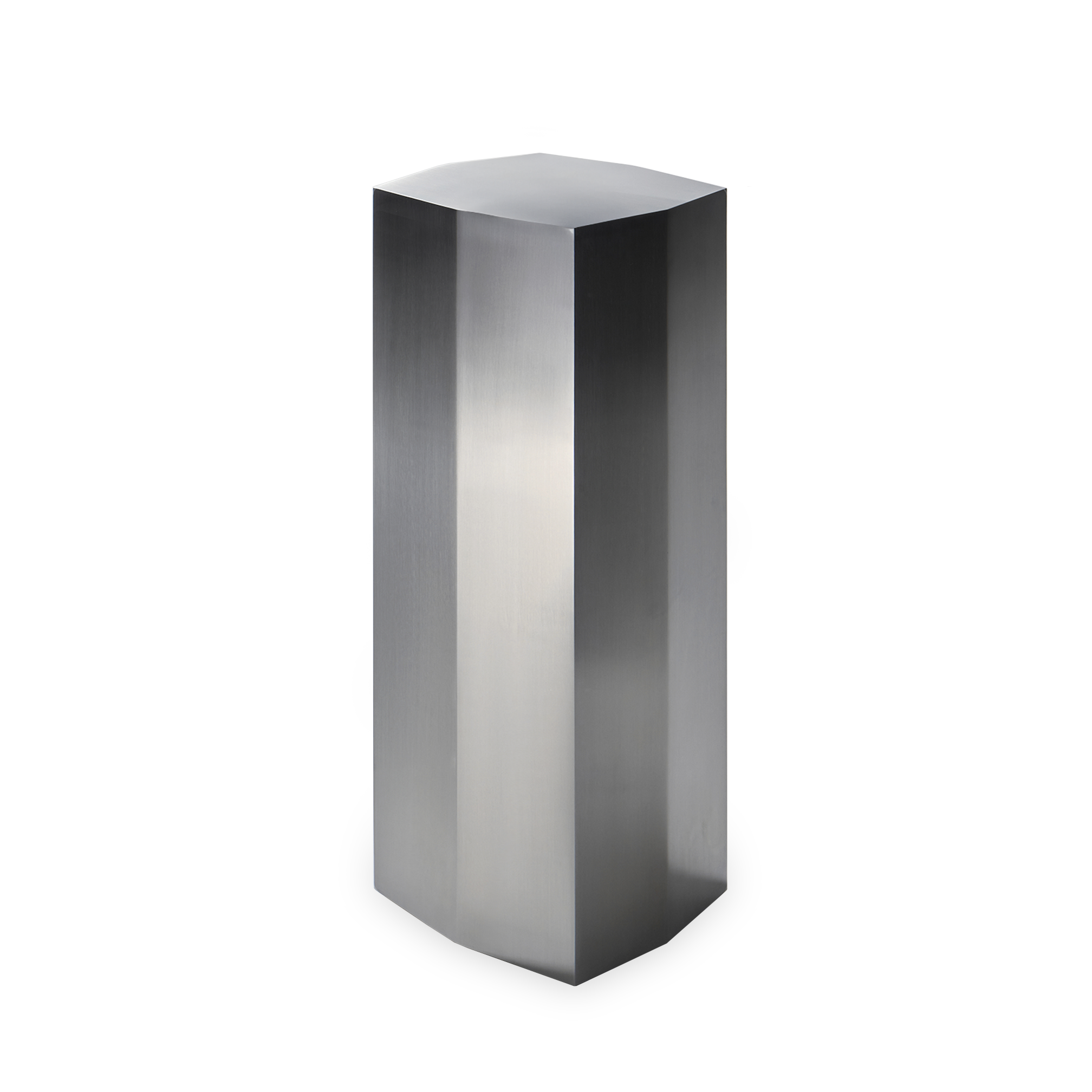 Ame II Pedestal in Brushed Stainless Steel