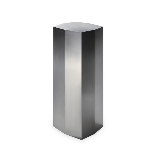 Ame II Pedestal in Brushed Stainless Steel