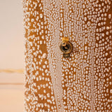 Gold Crackle Mushroom Table Lamp