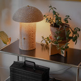 Gold Crackle Mushroom Table Lamp