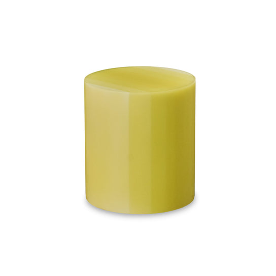 Scale Drum Side Table In Yellow