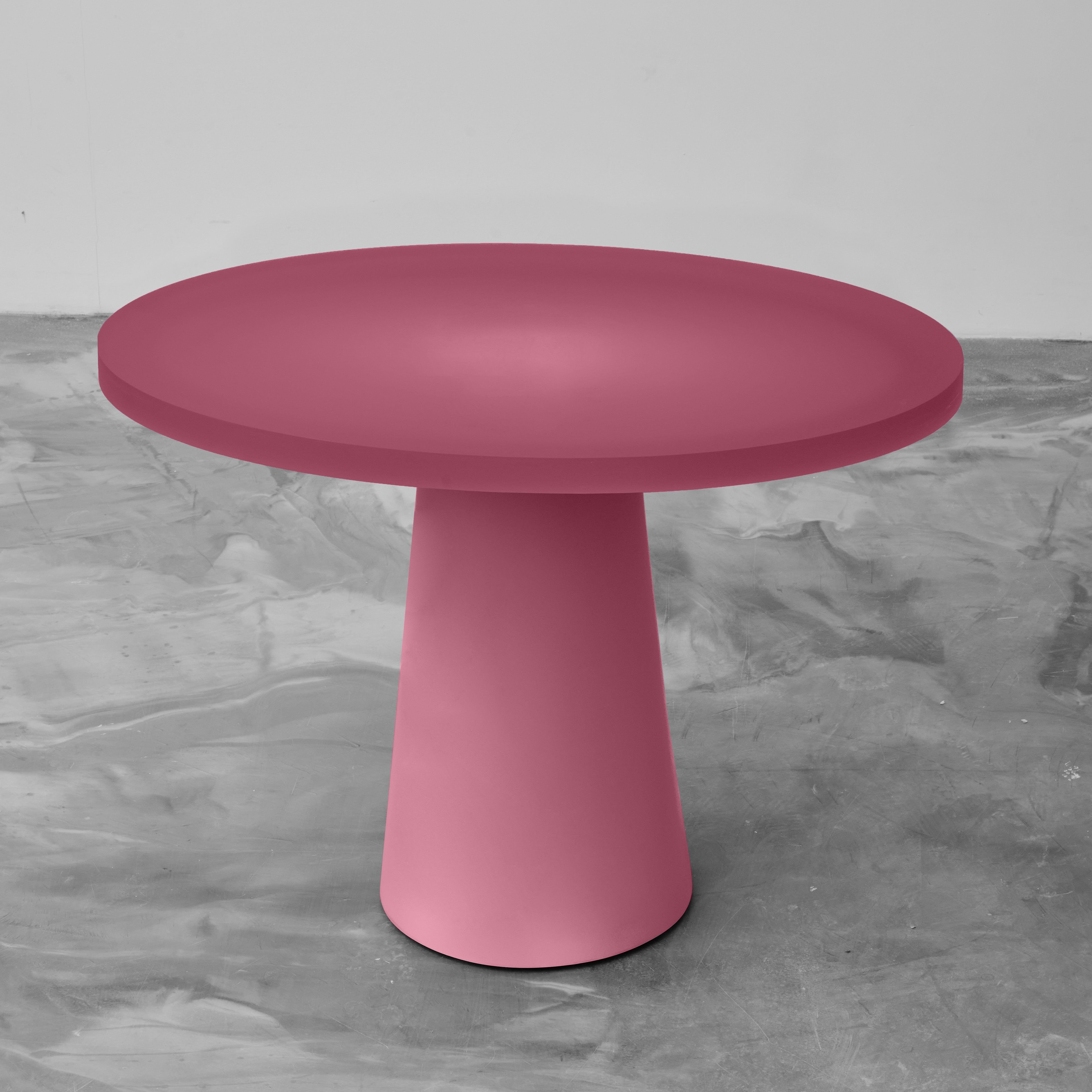 Elliptical Entry Table In Dusty Pink