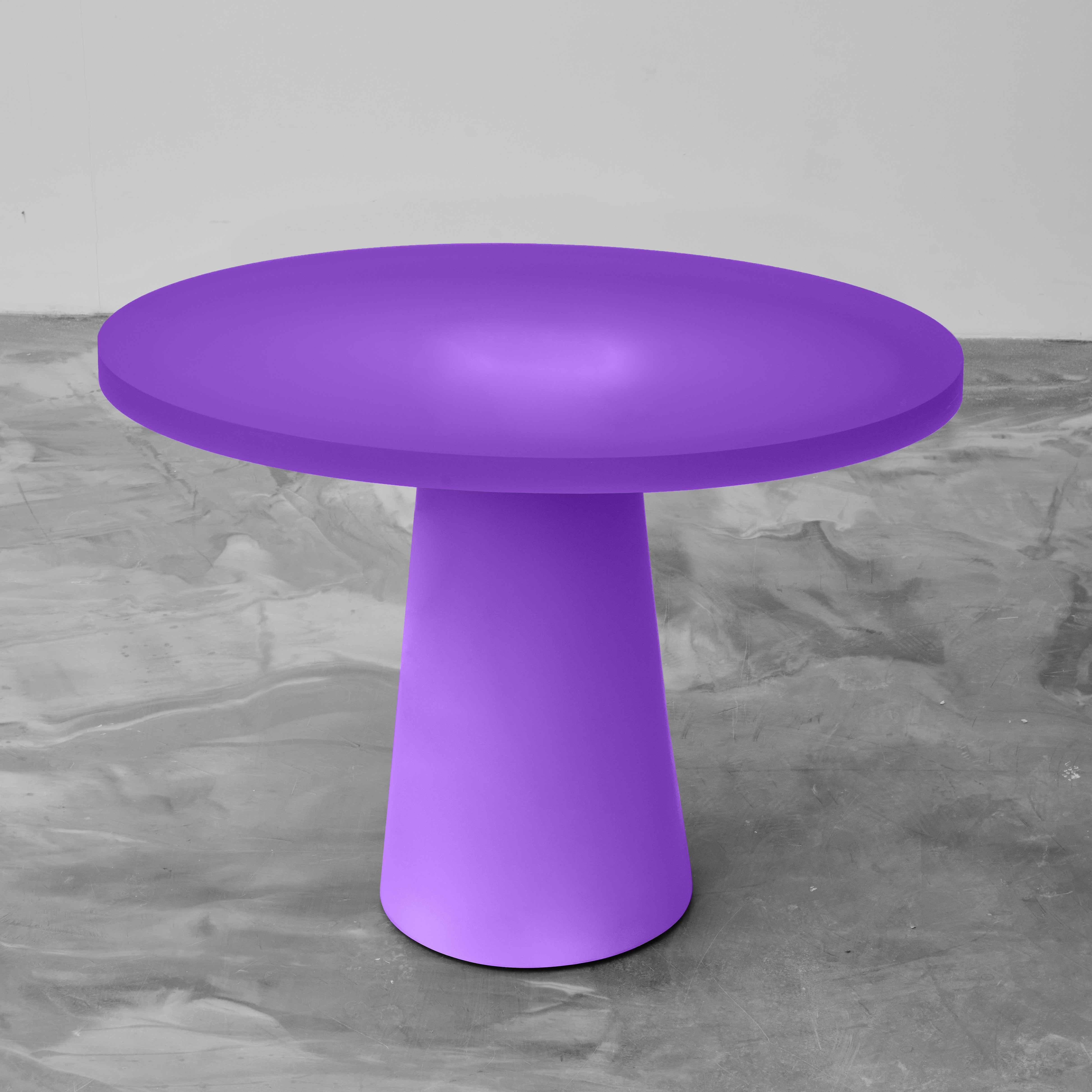 Elliptical Entry Table In Dusty Pink