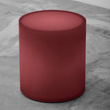 Drum Side Table In Dusty Pink
