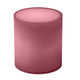 Drum Side Table In Dusty Pink