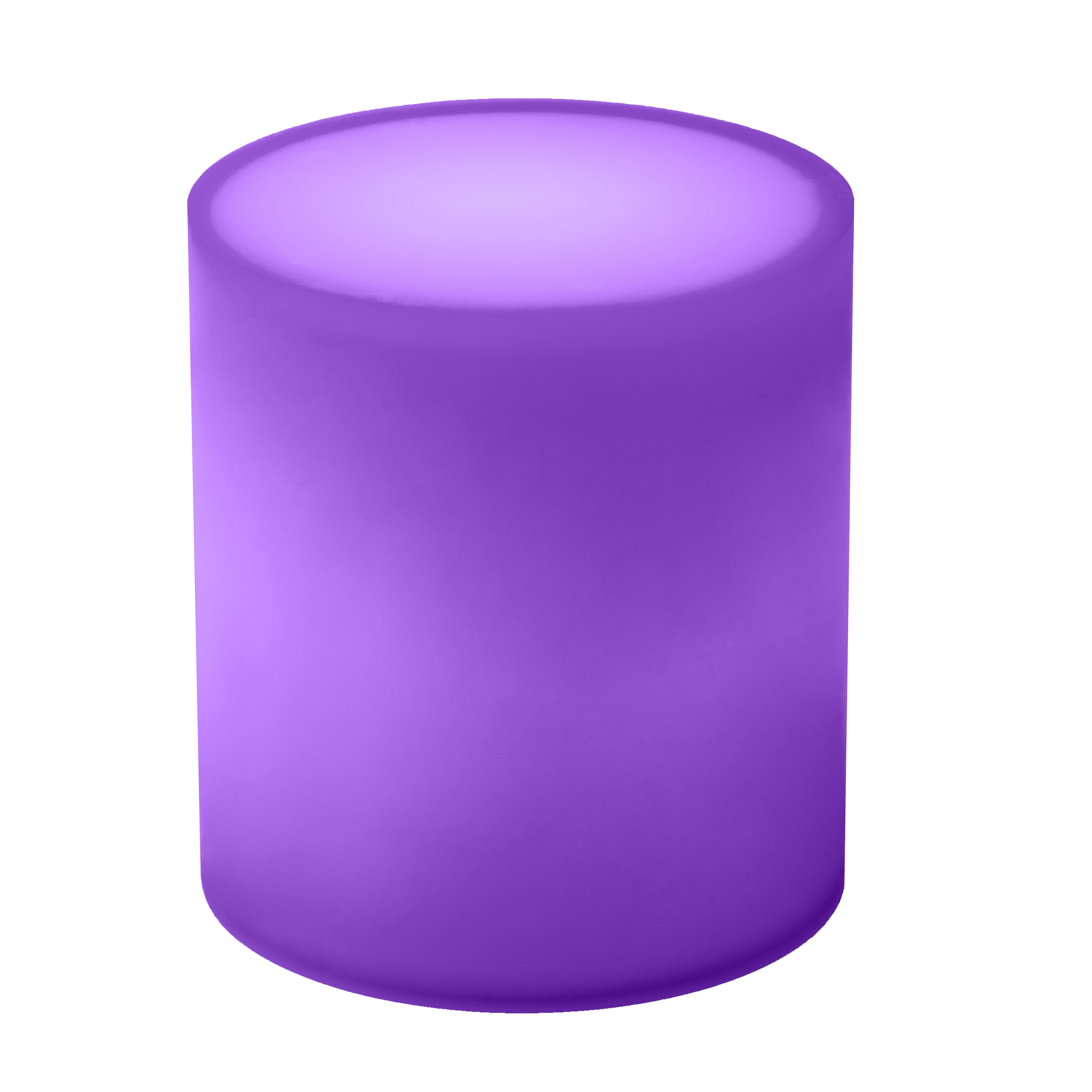 Drum Side Table In Purple