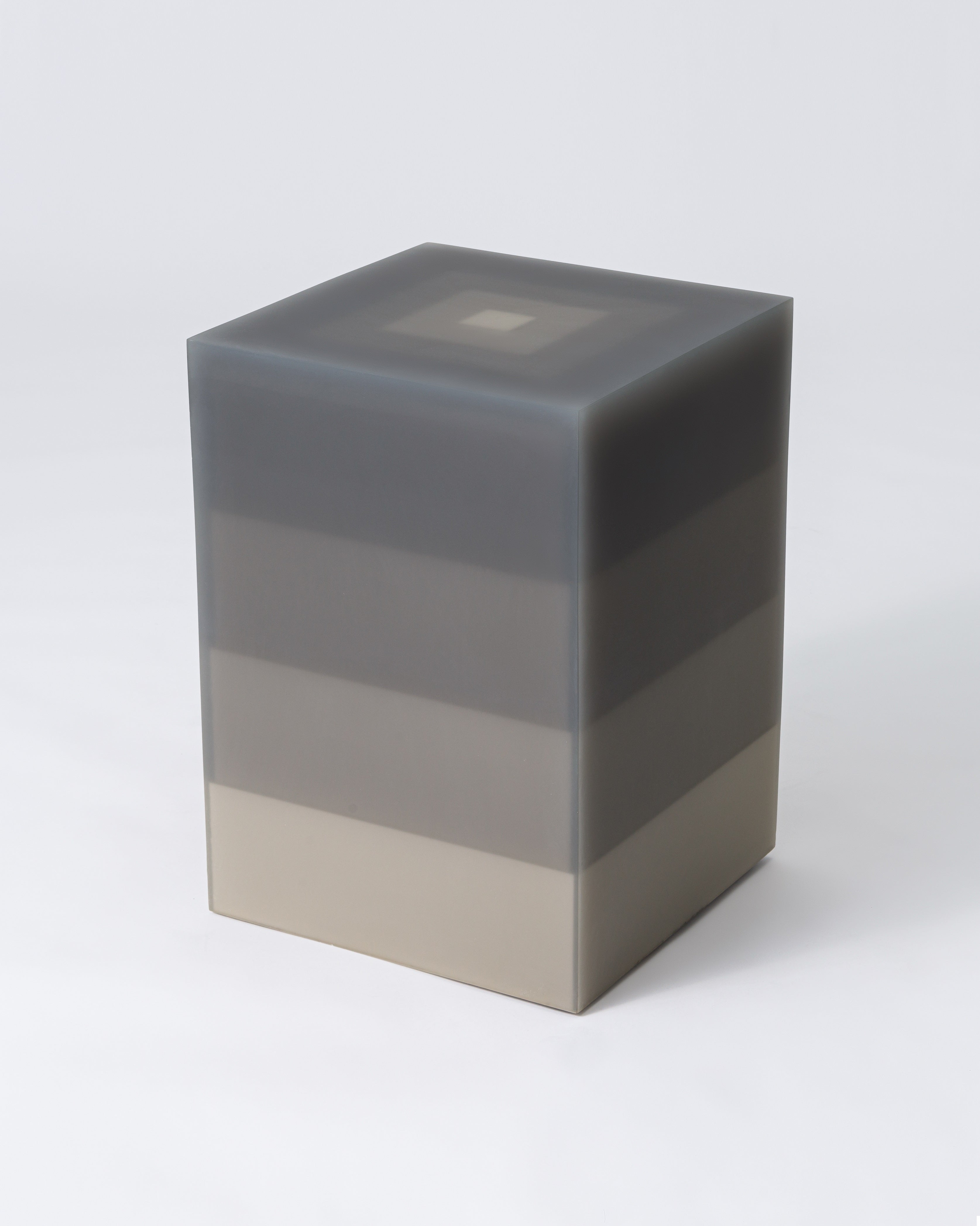 Resin funiture design, side table and stool by Facture Studio. Represented by Tuleste Factory in New York City.
