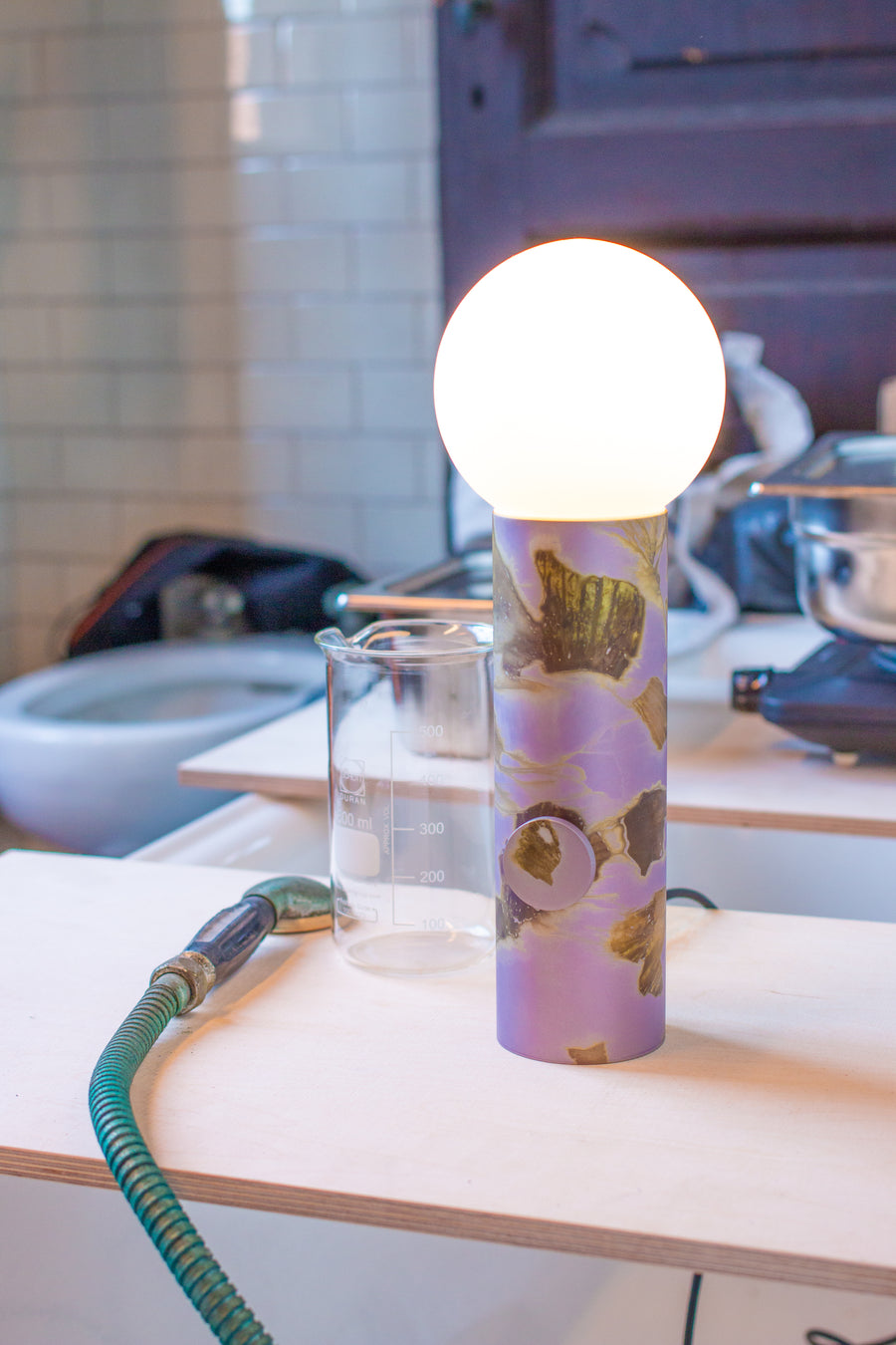 Cambium Table Lamp in Purple