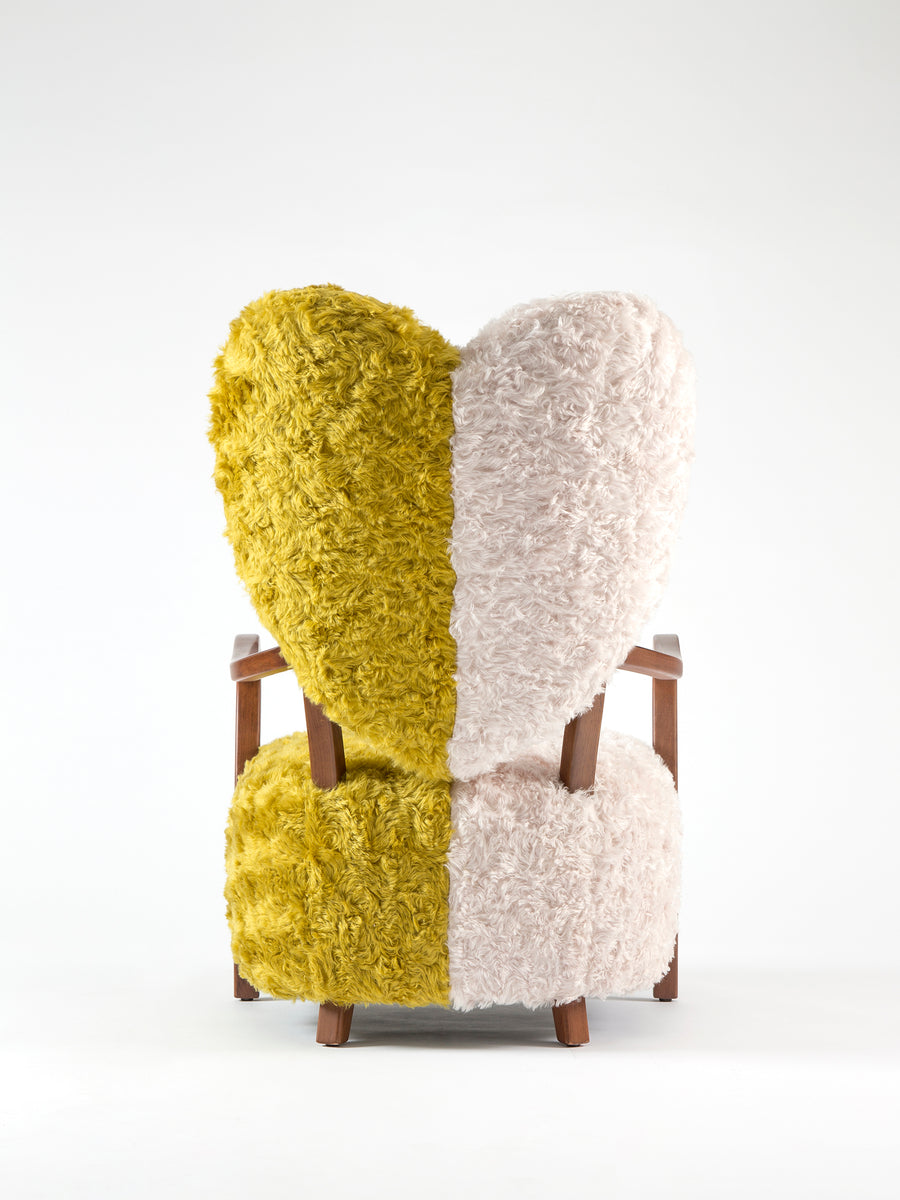 Uni Armchair in Yellow/Cream