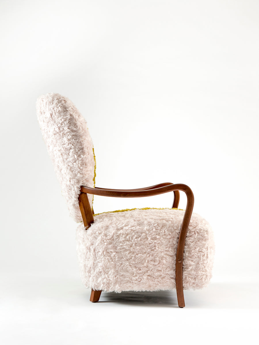 Uni Armchair in Yellow/Cream