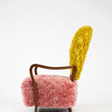 Uni Armchair in Yellow/Pink