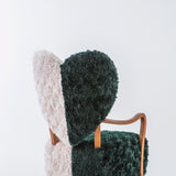 Uni Armchair in Green/Cream