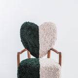 Uni Armchair in Green/Cream
