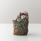 Copper Patina Wire Vessel Set