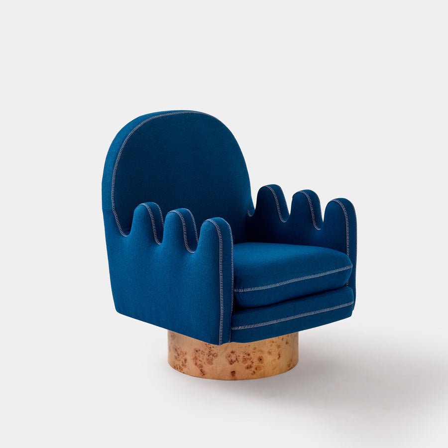 Semo Armchair in Navy