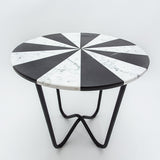 Jasmine Pizza B&W Side Table