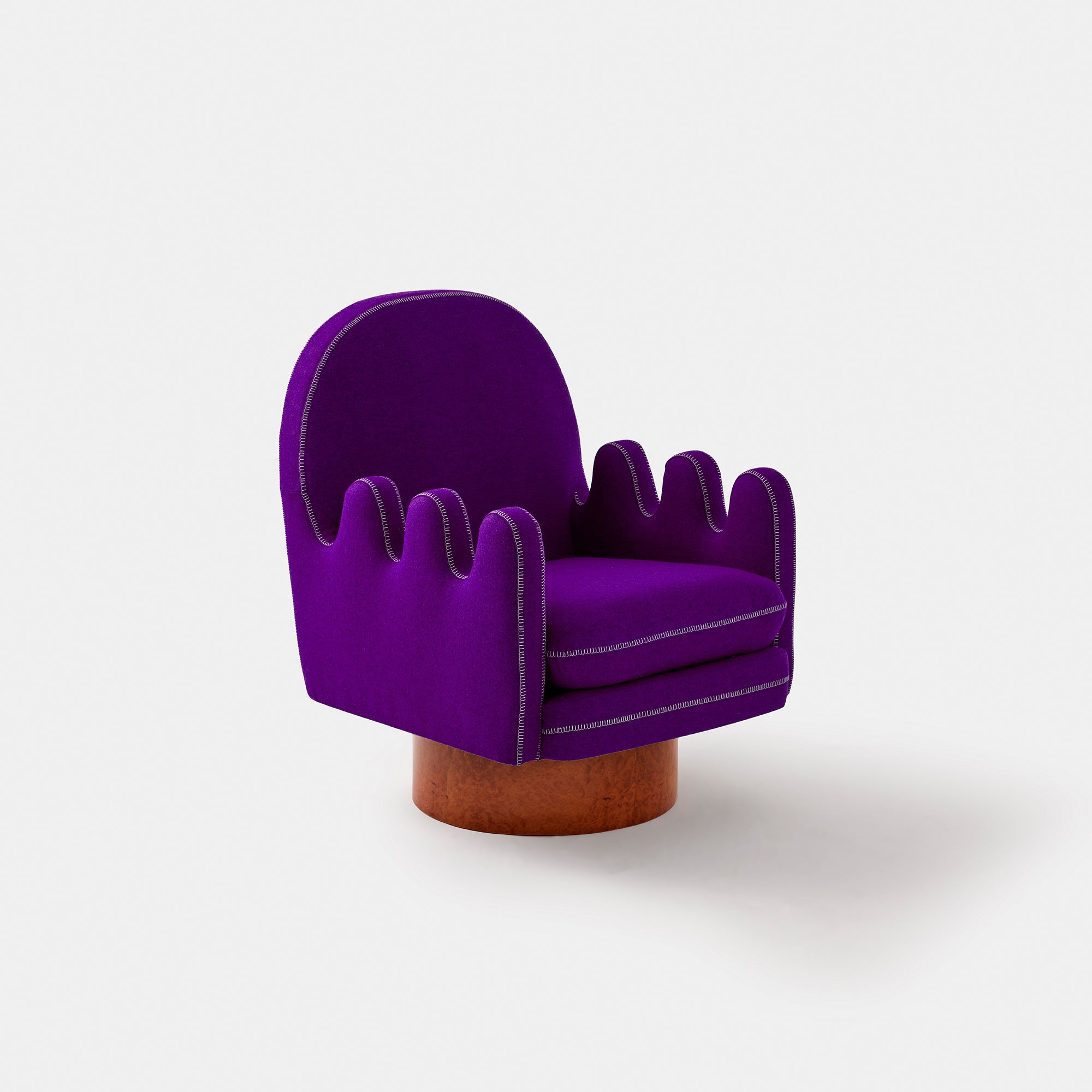 Semo Armchair in Blue/Green